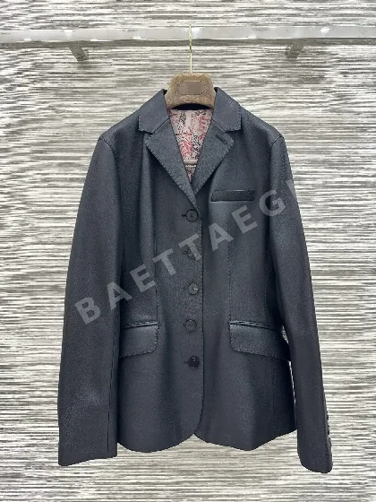에르메스 램스킨 테일러드 여성 자켓 198874