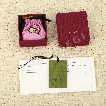 구찌 더블 G 플라워 스와로브스키 크리스털 반지 55696