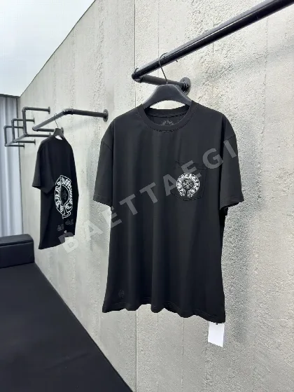 크롬하츠 20 주년 기념 블랙 유니섹스 반팔 티셔츠 49865