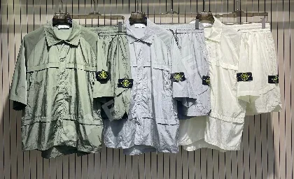 스톤아일랜드 뉴로고 나일론 루즈핏 세트 50927