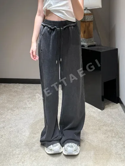 디올 블루 와이드 레그 여성 바지 54398