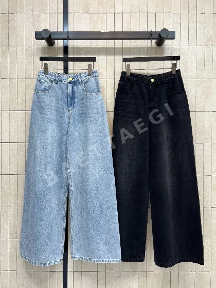샤넬 프린지 데님 여성 바지 199490