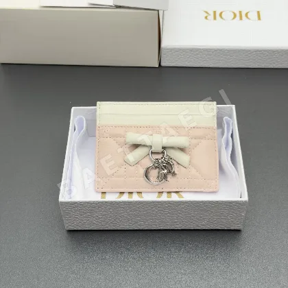 디올 레디 프리지아 램스킨 카드 지갑 S2604