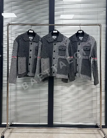 톰브라운 컬러 블록 남성 자켓 143019