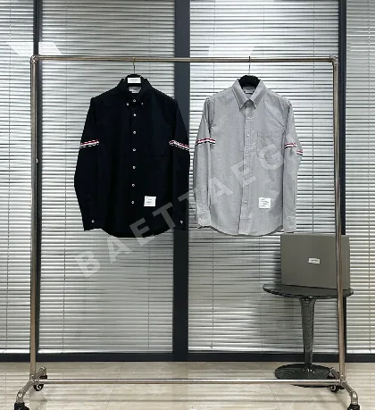 톰브라운 3색 리본 장식 긴팔 셔츠 159526