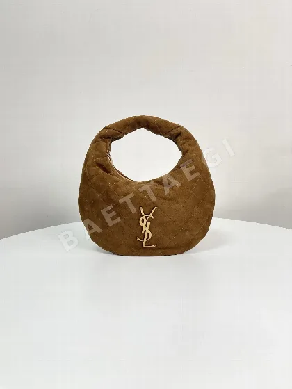 생로랑 이카리노 스웨이드 반달 가방 851689