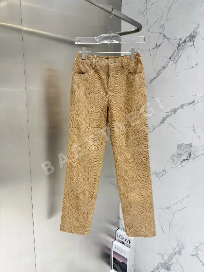 보테가베네타 램스킨 와이드 바지 206406