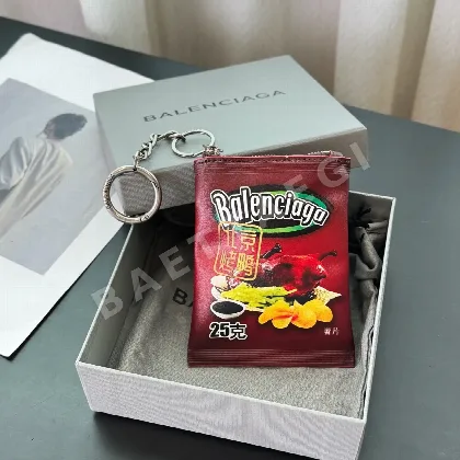 발렌시아가 가죽 키링 포테이토 칩 200186