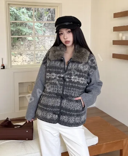 브루넬로쿠치넬리 램스울 더블페이스 여유핏 자켓 207747