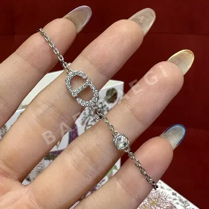 디올 CD 로고 큐빅 팔찌 197707