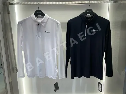 타이틀리스트 메시 카라 반팔 티셔츠 여성 골프웨어 153160