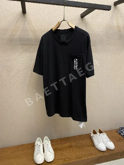 크롬하츠 레터 프린트 남성 반팔 티셔츠 49999