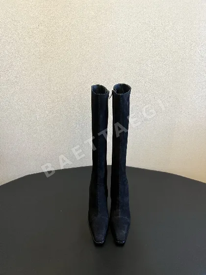 생로랑 부츠 여성 가죽 스퀘어토 207525