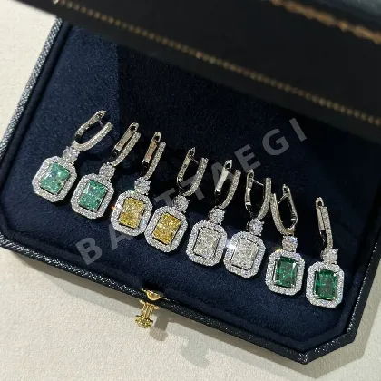 해리윈스턴 모조 다이아몬드 4 색상 스털링실버 귀걸이 71849