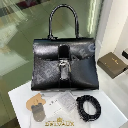 델보 브릴리언트 박스 가죽 숄더백 191195