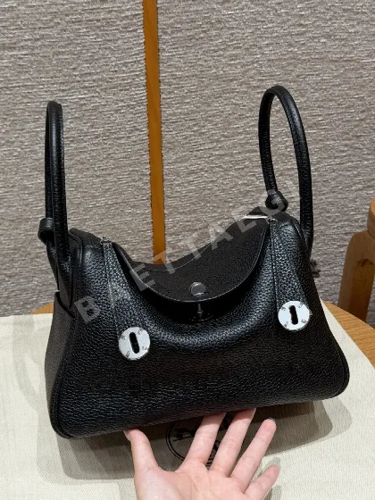 에르메스 린디 26 블랙 가죽 가방 169379