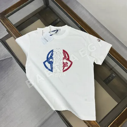 몽클레르 남성 크루넥 코튼 반팔 티셔츠 48814