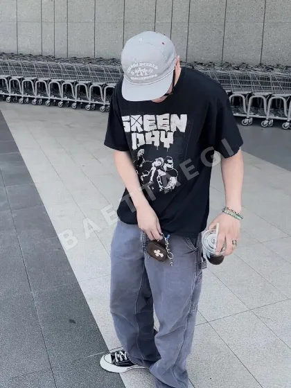 그레이 자수 캡 162704