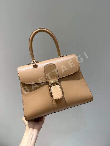 델보 더블 링 브릴리언트 박스 가죽 가방 191159