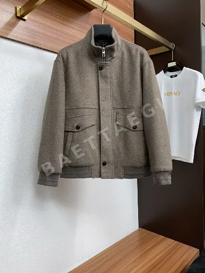 로로피아나 울다운 라펠 카라 남성 자켓 181059
