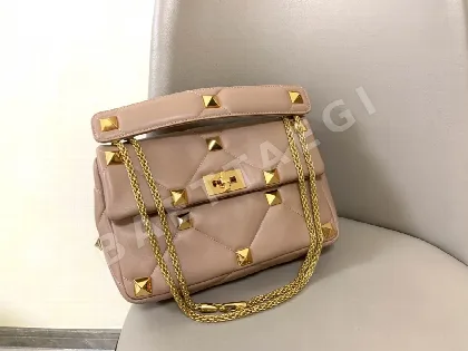 발렌티노 다이아몬드 패턴 램스킨 체인 숄더백 44413