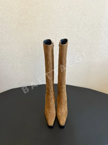 생로랑 부츠 여성 가죽 스퀘어토 207529