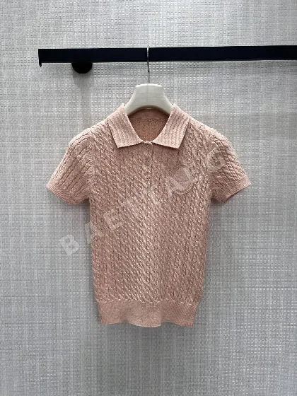 디올 케이블 니트 반팔 탑 165472