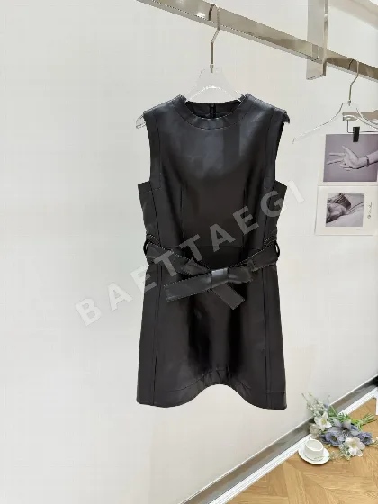 샤넬 램스킨 여성 가죽 재킷 원피스 206075