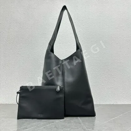 더로우 빈들 스티치 가죽 핸드백 TR-142
