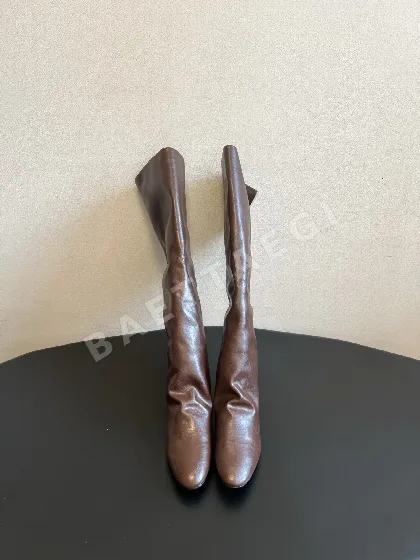 더로우 부츠 PU 플랫 207470