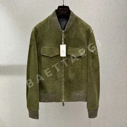 벨루티 스웨이드 카프스킨 보머 자켓 138959