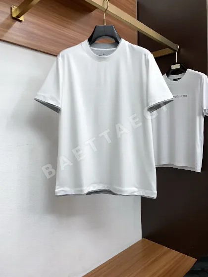 브루넬로쿠치넬리 100수 머서라이즈드 코튼 크루넥 남성 반팔 티셔츠