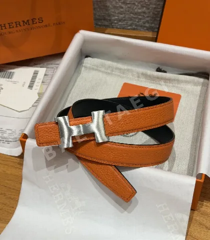 에르메스 미니 콘스탄스 H 버클 리버서블 가죽 벨트 177713