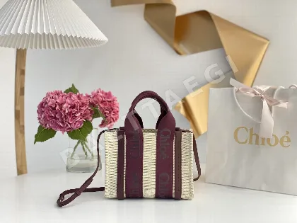 끌로에 우디 스몰 캔버스 토트백 140752