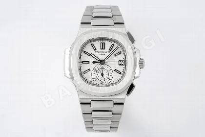 파텍필립 노틸러스 5980 크로노그래프 레더스트랩 PPF 공장 레플리카 44028 Patek Philippe