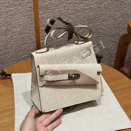 에르메스 켈리 밀크셰이크 화이트 가방 18459