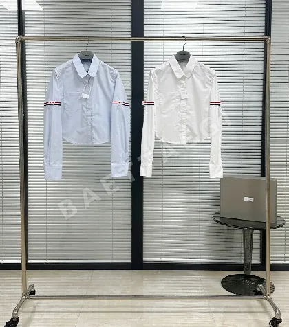 톰브라운 여성 크롭 긴팔 셔츠 46330