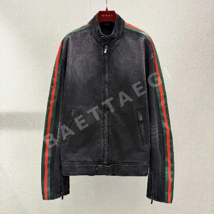 구찌 웨빙 코튼 데님 자켓 186775