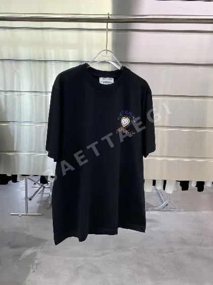 카사블랑카 하트 프린트 남성 반팔 티셔츠 89548