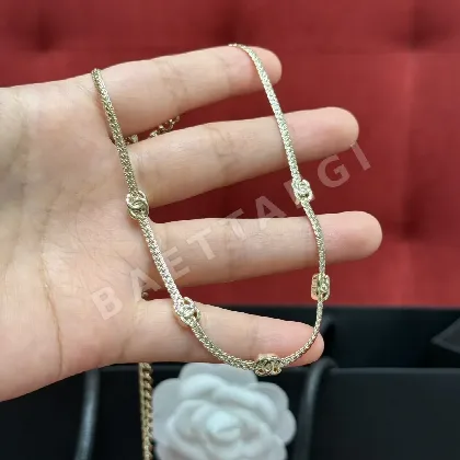 샤넬 스네이크본 체인 5 플라워 목걸이 178763