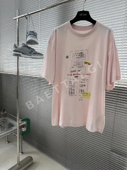 마르지엘라 프린트 크루넥 반팔 티셔츠 48195
