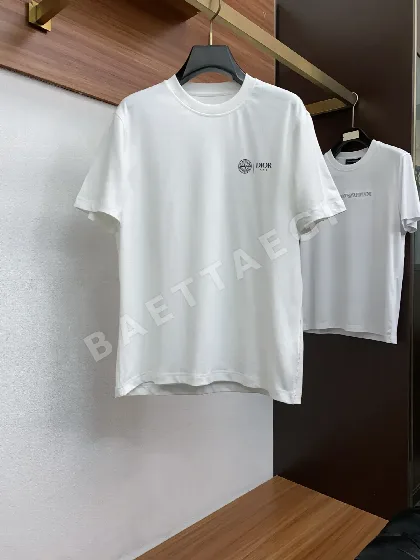 디올 장섬유 코튼 반팔 셔츠 P240