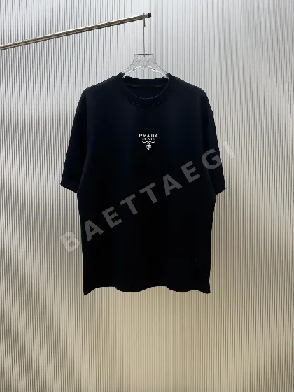 프라다 더블 얀 코튼 반팔 티셔츠 88811