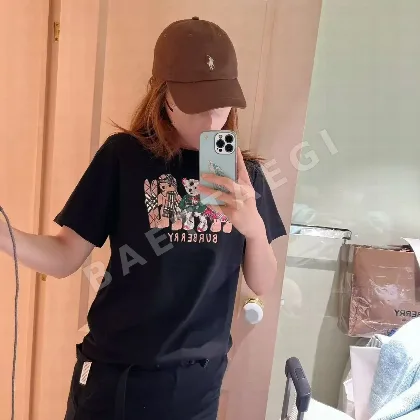 버버리 곰돌이 크루넥 반팔 티셔츠