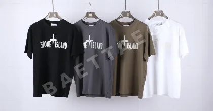 스톤아일랜드 크루넥 코튼 반팔 티셔츠 47767