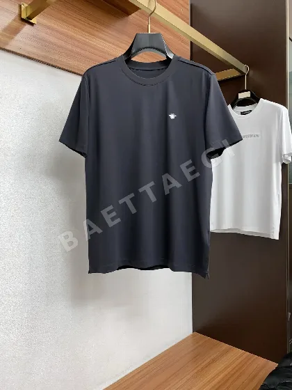 디올 남성 머서라이즈드 코튼 반팔 티셔츠 47308