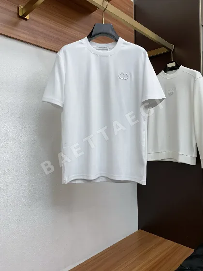 디올 남성 코튼 크루넥 반팔 티셔츠 47362