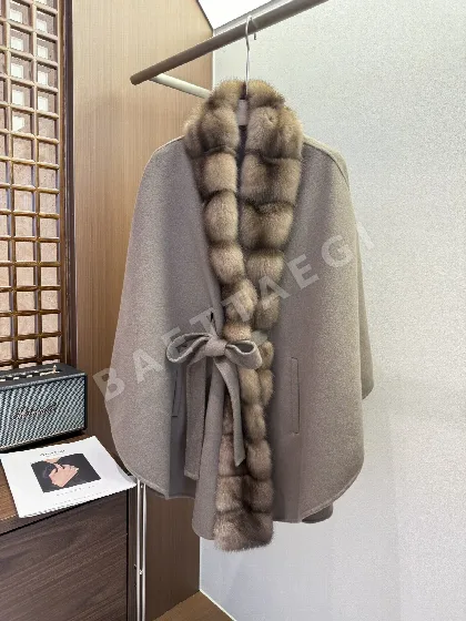 로로피아나 세이블 캐시미어 케이프 여성 의류 171436