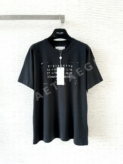 마르지엘라 프린트 반팔 티셔츠 48190