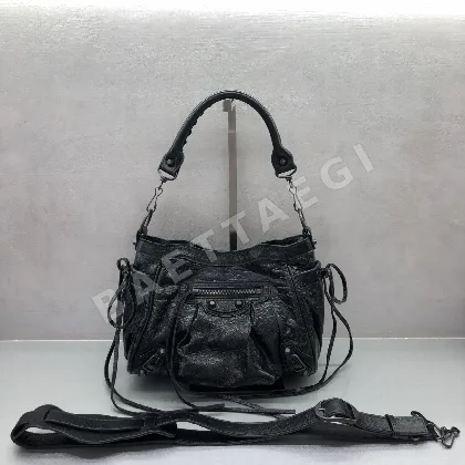 발렌시아가 플리츠 모터사이클 버킷 가방 186725